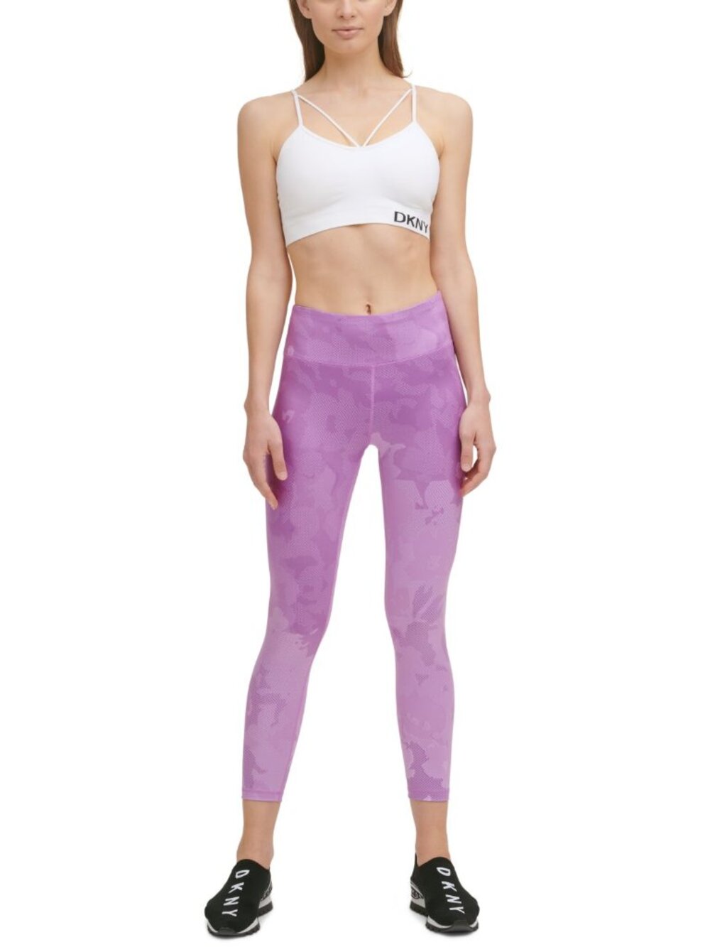 DKNY Womens Activewear Botanica 7/8 Leggings